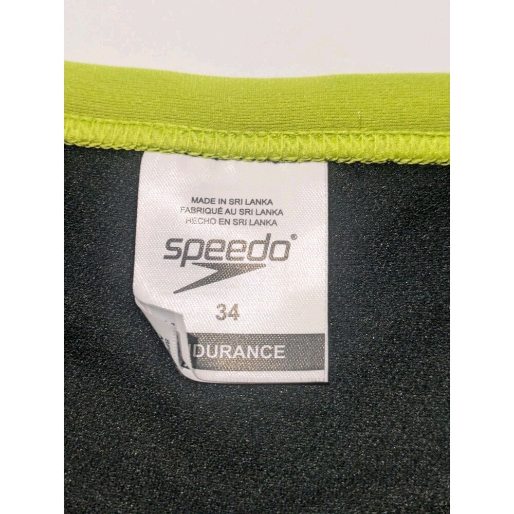 Speedo Eco Endurance Repreve Acid Lime Solid Swim Brief Men's Size 34 - Picture 3 of 4